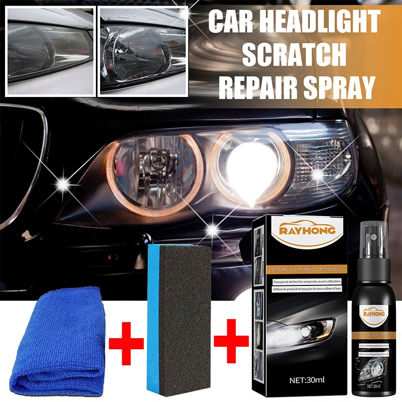 30/50/100ml Car Headlight Polishing Agent Scratch Remover Repair Liquid Spray Headlight Polish Refurbished Kit Auto Accessories ef1c5