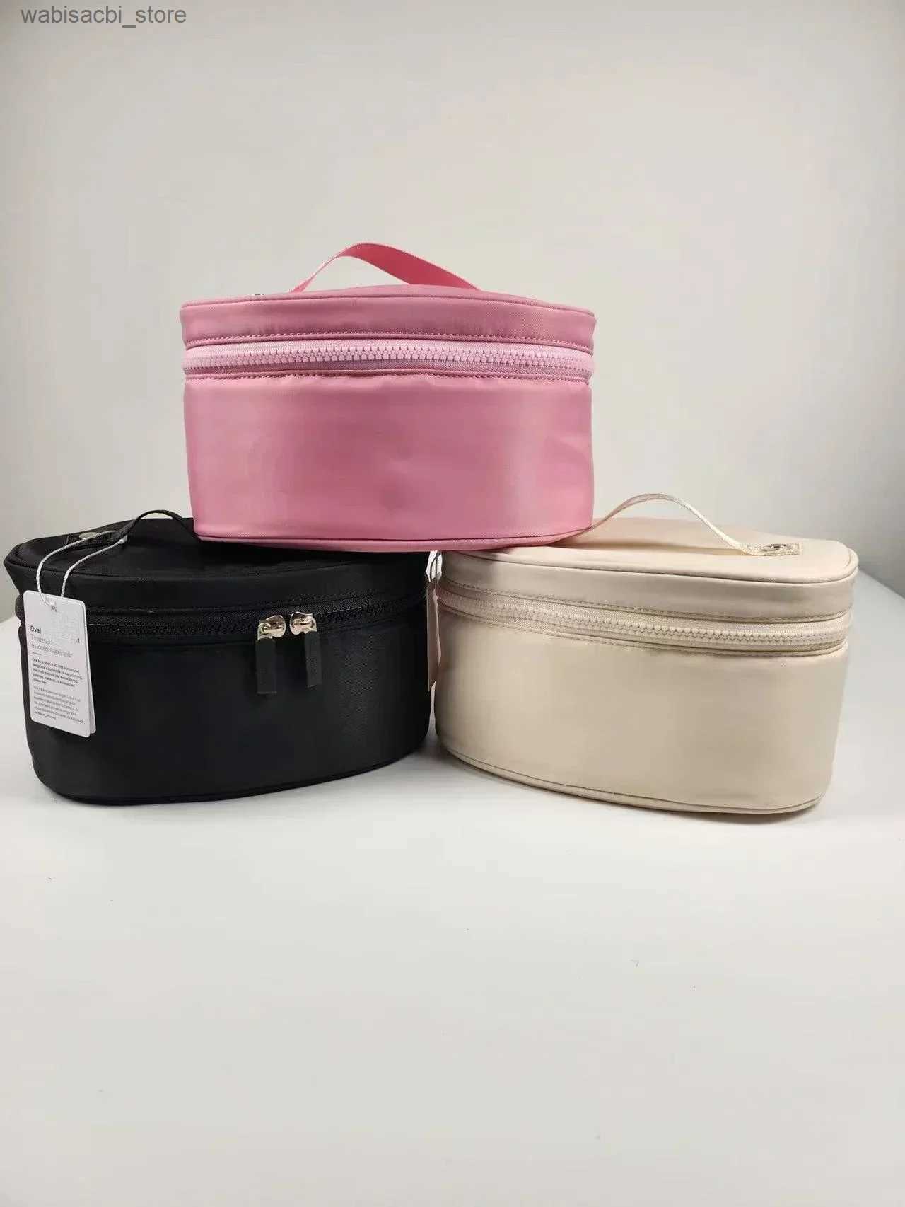 Cosmetic Bags New Bag Nylon Makeup Bag Casual Fashion Handbag Large Capacity One Shoulder Oblique Straddle Womens Bag L49
