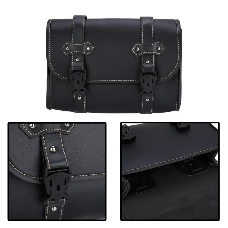 For Harley Sportster XL883 XL1200 Honda CMX 300/500 Motorcycle Saddlebag Lage Saddle Storage Pocket Tool Bag accessories