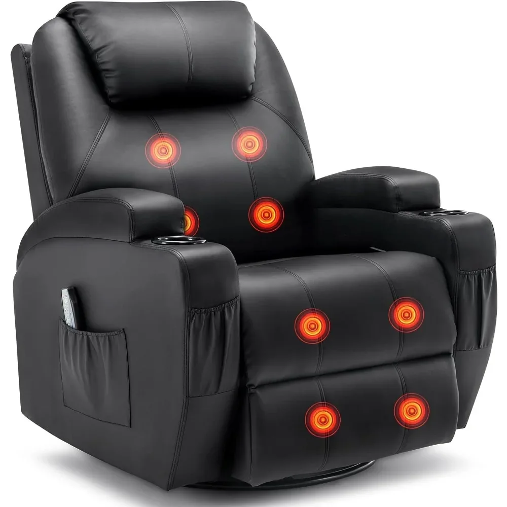 2023 New Recliner Chair Rocking Chair Sofa with Massage and Heat