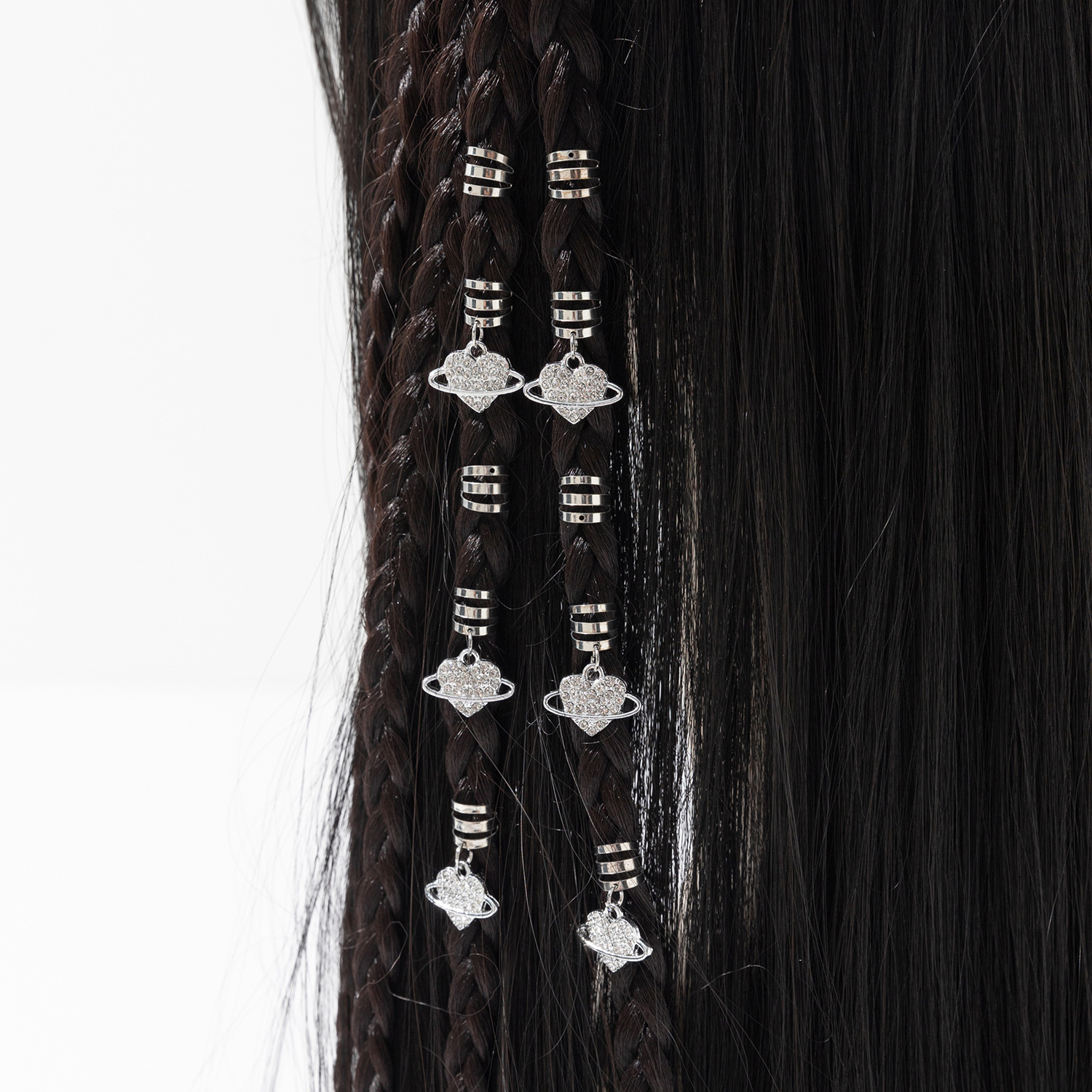 Twist Braid Hair Ornament Dirty Braid Hair Buckles Spiral Hollow Star Rings Women Circle Hoop Braid DIY Pendant Hair Accessories 83226 5 aee45