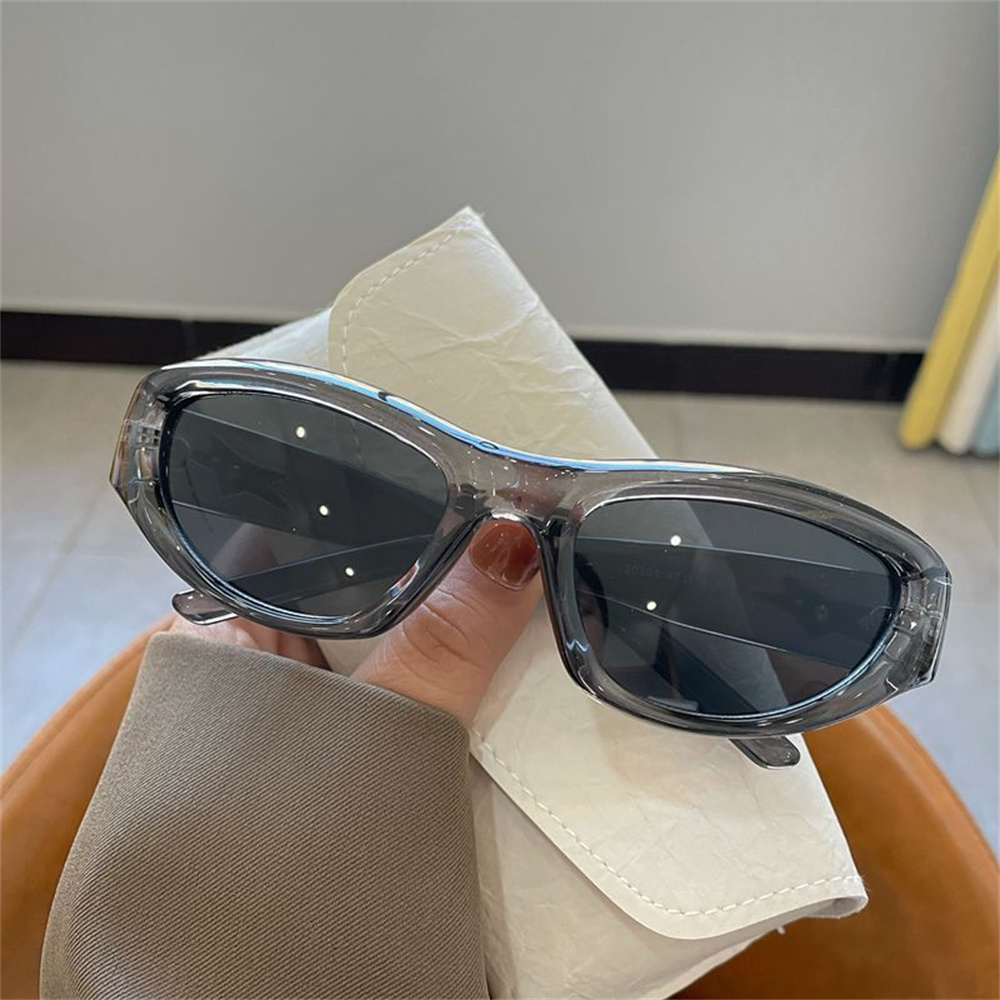 Y2k Millennium Style Sunglasses Women's Vintage Sports Punk Oval Goggle Outdoor Traveling Driving Sun Glasses Funny UV400 Shades