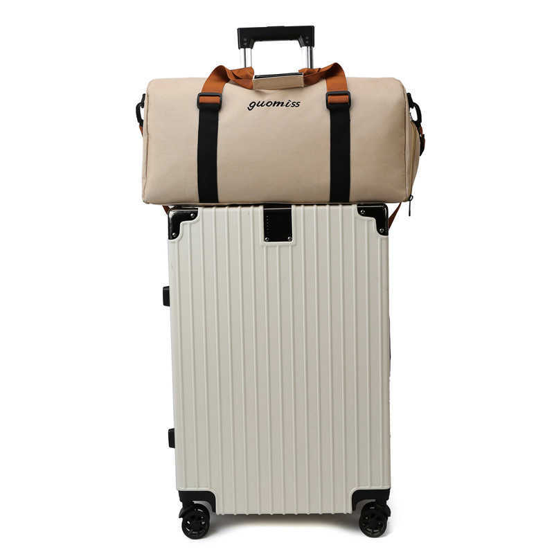 Lightweight Short Distance Travel Bag for Mens Business Trips Large Capacity Luggage Bag Simple Storage Sports and Fitness Bag Womens Yoga Bag