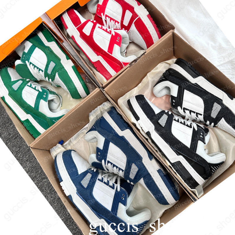 summer breathable classic Luxury mens women casual shoes shoe White trainer designer sneakers printing low cut green red black white running shoe