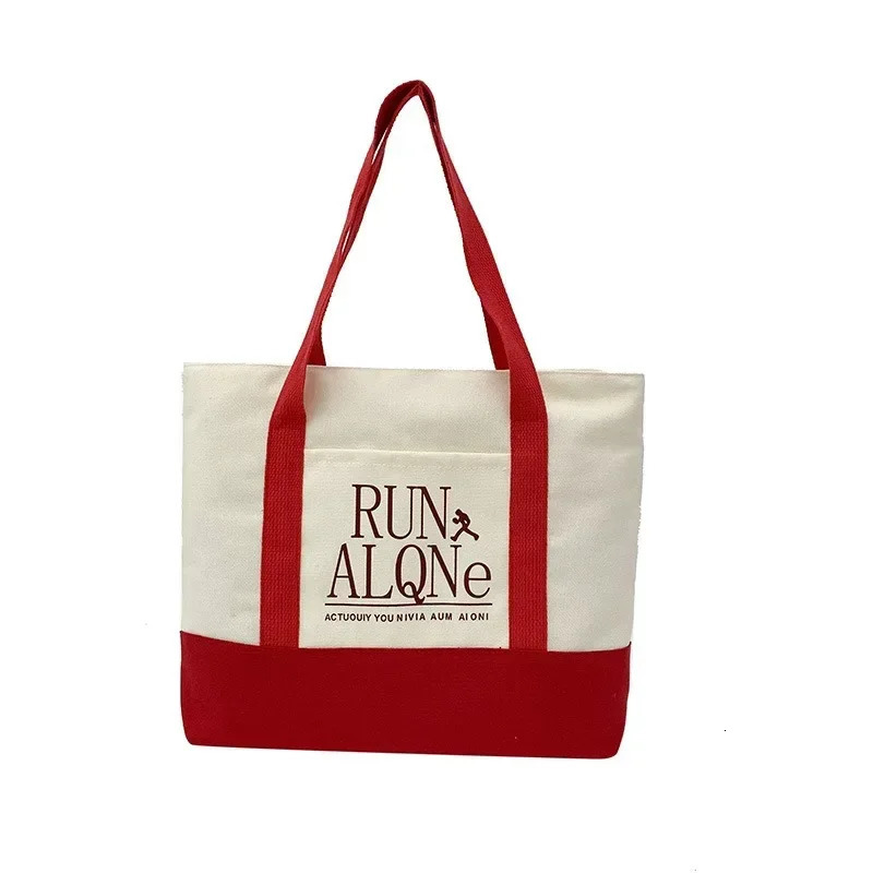 Womens Handbag Korean Fashion Shoulder Shopper Womens Canvas Retro Womens Handbag Wallet 241111