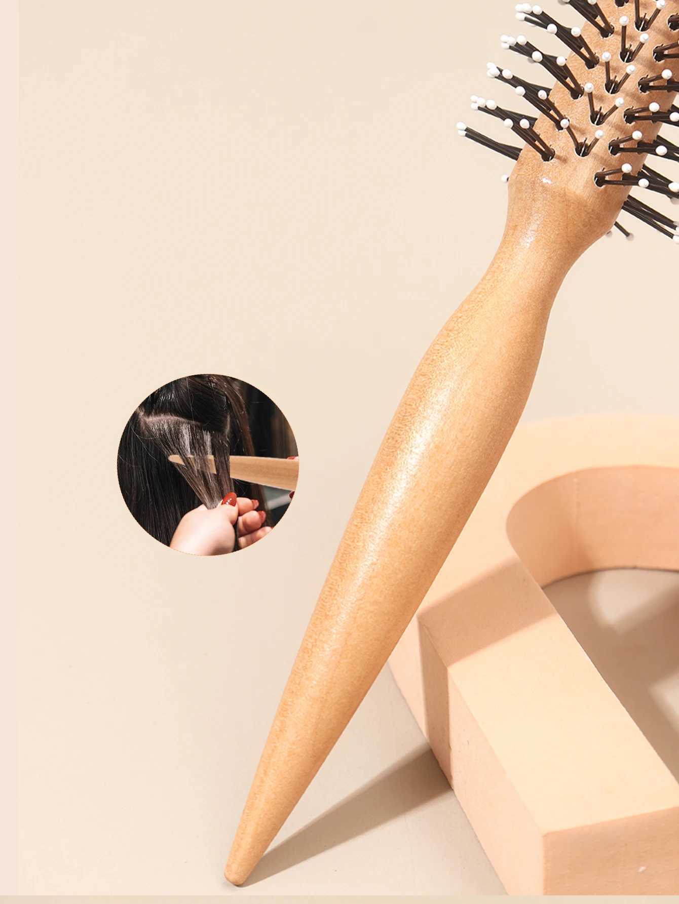 PC Curling Brush for Drying Curling and Straight Head Massage W241112