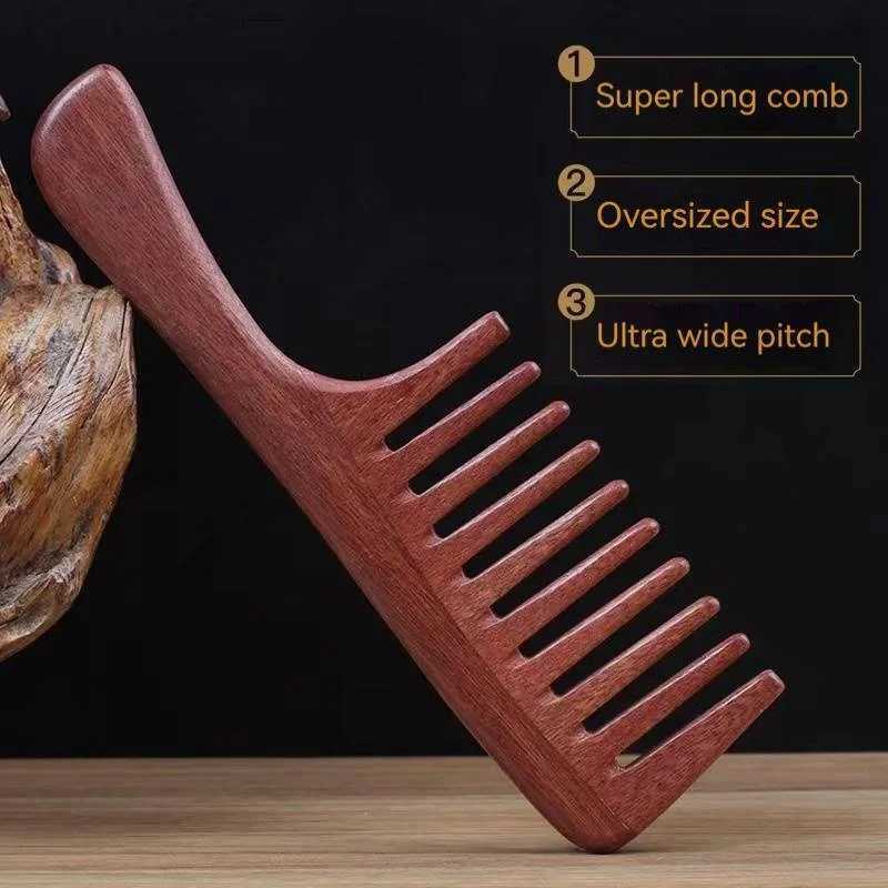 Hair Comb A wide toothed comb for curly hair handmade for removing corners and a natural wooden comb for womens curly hair W241112