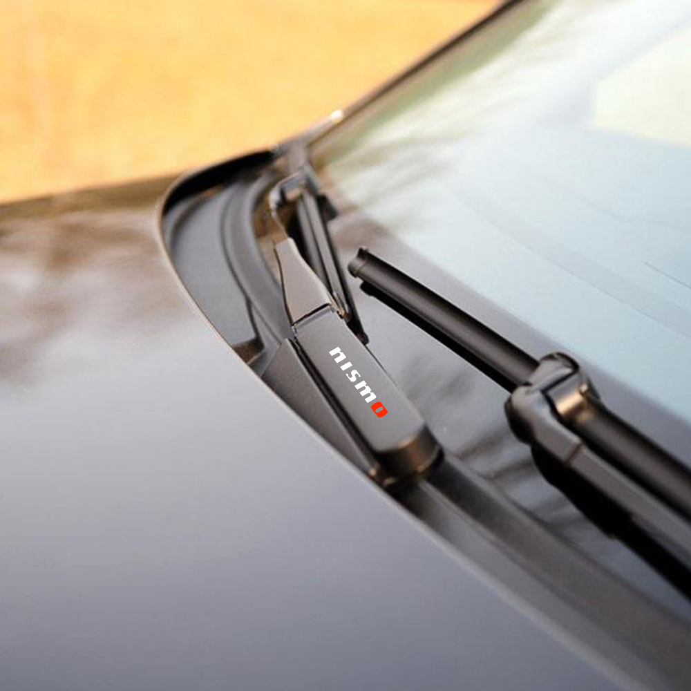 4PCS Car Window Wiper Sticker For Nissan Nismo Qashqai J10 J11 Juke Micra Leaf Sentra Patrol Note Auto Sport Decor Accessories