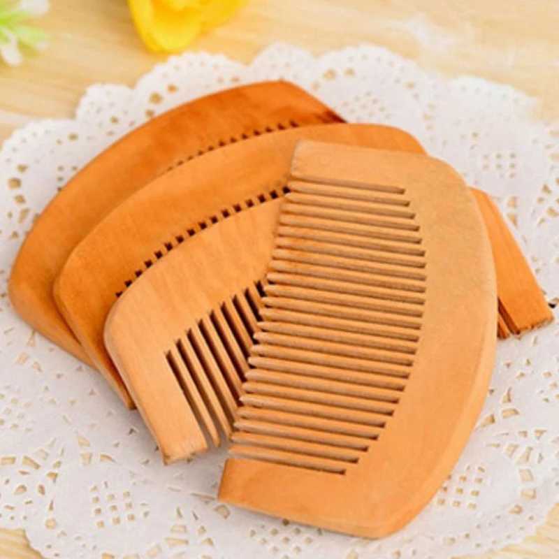 Wooden comb small comb barber comb smooth hair portable female hair styling tool barber accessories W241112