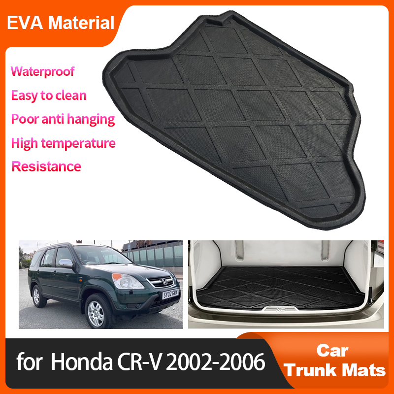 Auto Trunk Mat For Honda CR-V CR V CRV 2006 2005 2004 2003 2002 Car Rear Cargo Liner Waterproof Protector Storage Pad Accessorie 7edef