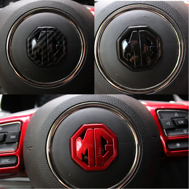 ABS Stickers for MG 6 MG3 5 7 TF ZR ZS ES HS EZS morris 3 GS Emblem Car Steering Wheel Badge Decals Auto Accessories