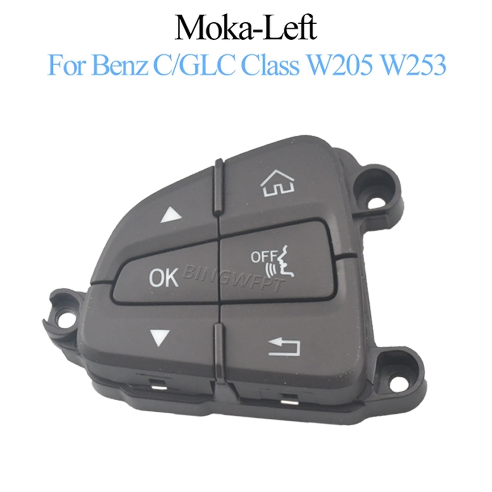 Mercedes W205 W253 Car Steering Wheel Switch Control Buttons For Benz C GLC Class C200 C220 C260 GLC250 GLC300 2015-2021