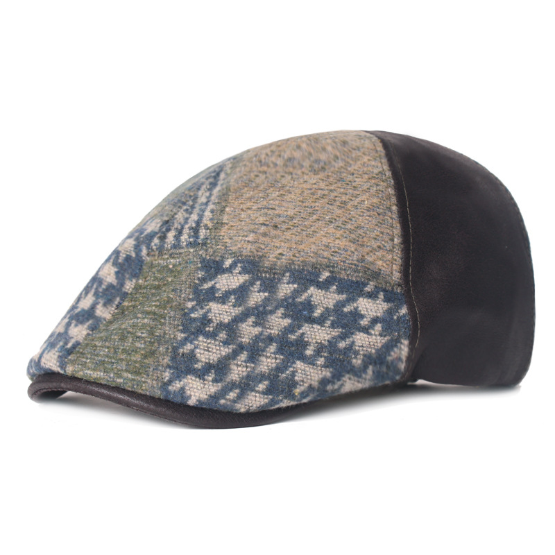 Woolen Felt Beret British Retro Peaked Cap Autumn Winter Men Women Flat Newsboy Caps Painters Hat Hip Hop Berets Gorras 8f213