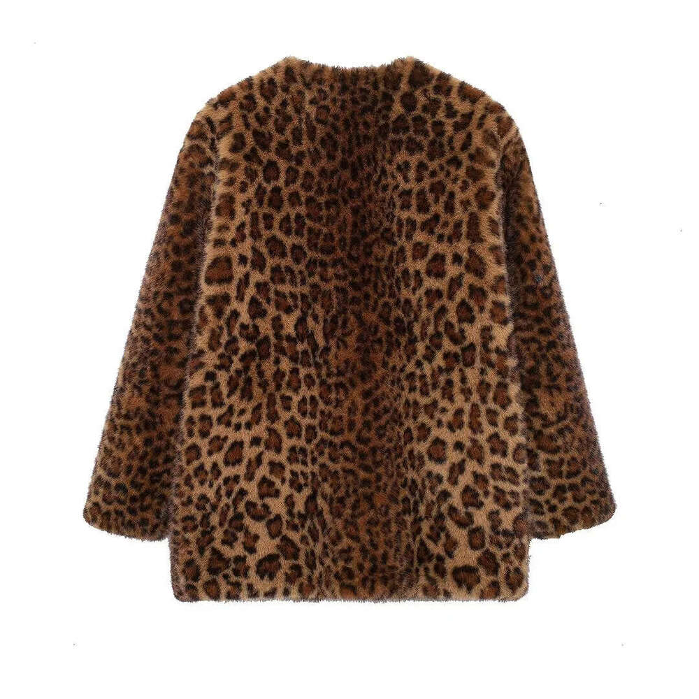 shanshi fur coat women Animal print fur coat