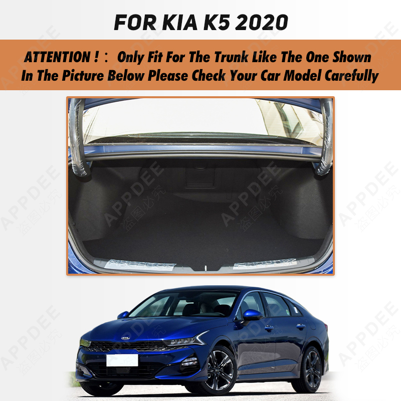 Auto Full Coverage Trunk Mat For Kia K5 2020 Anti-Dirty Leather Car Boot Cover Pad Cargo Liner Interior Protector Accessories 6ecb9