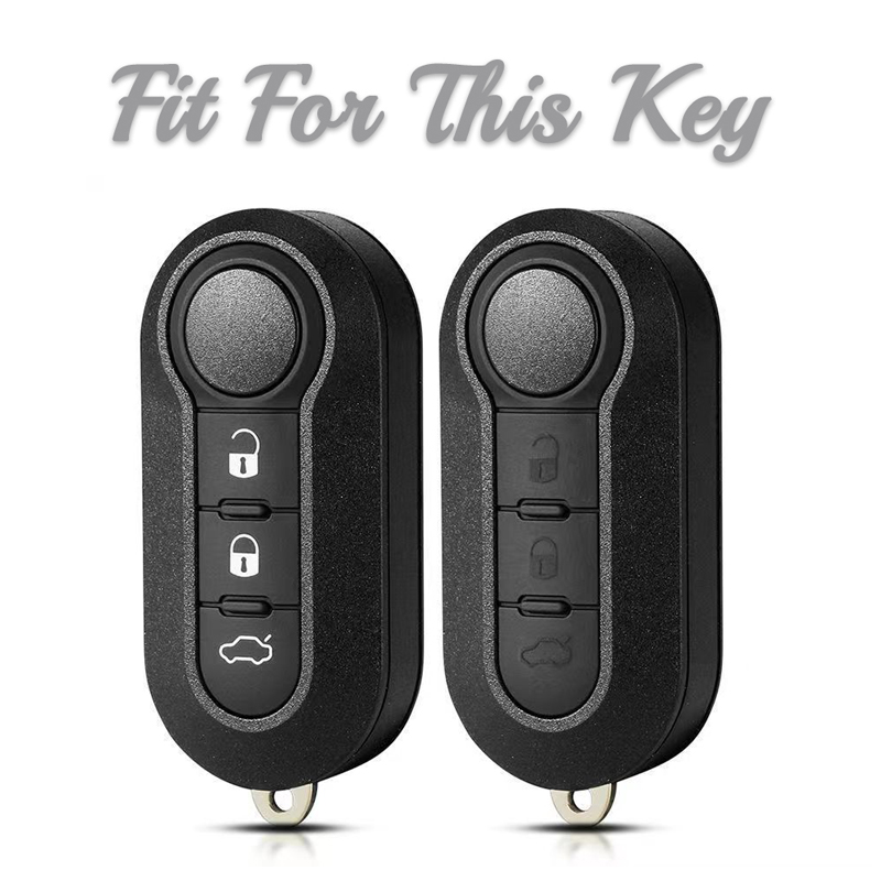 TPU Remote Car Key Cover Key Case for Fiat Dot Palio Attractive Panda Lancia Musa Grande Punto 500 500L Ducato Keychain