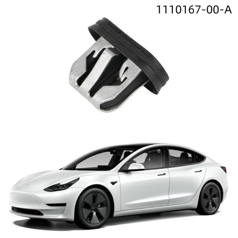 P9JC Car Bumper Leaf Plate Lining Buckle Adjustable Fasteningfor Model 3 1110167-00-A