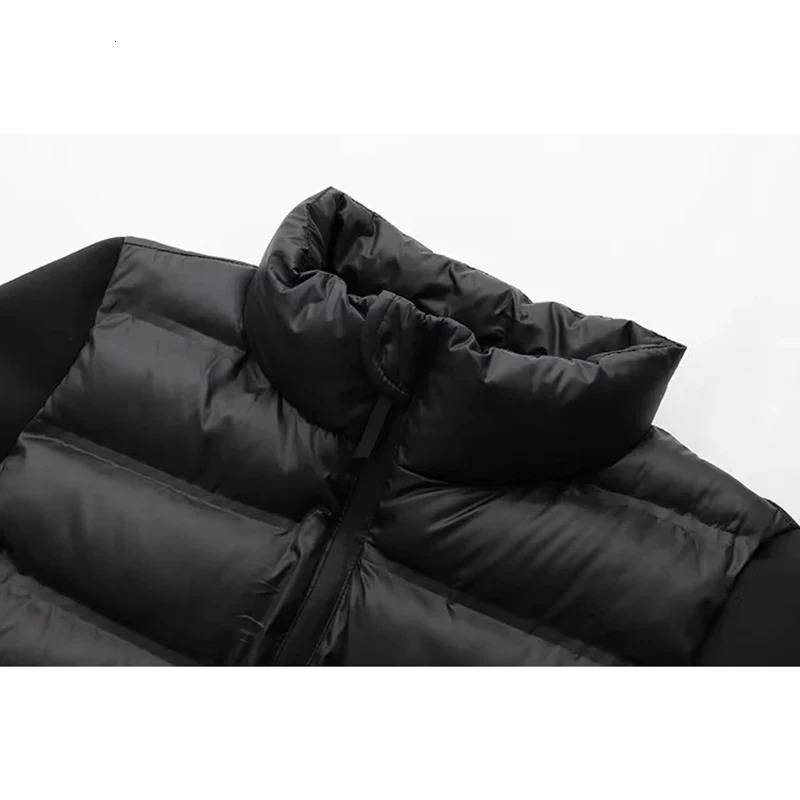 SIYANG 2024 High quality fashionable autumn and winter womens black patchwork cotton jacket thin short 241108