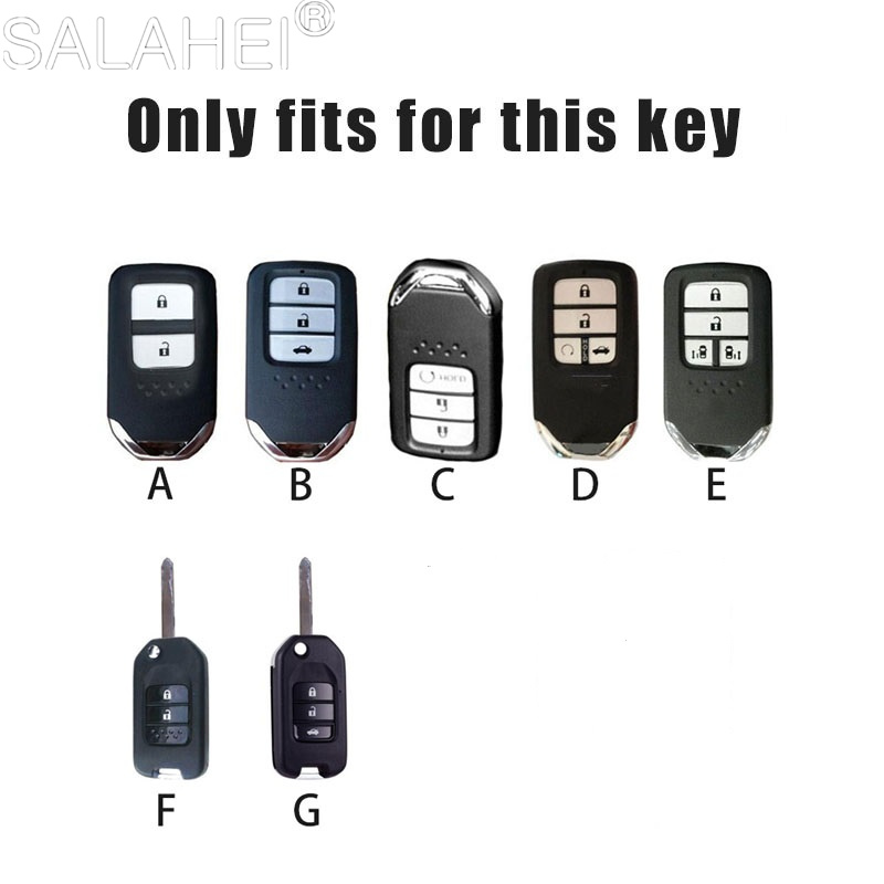 Car Key Case Cover For Honda Accord Fit Lucky Vezel City Civic CR-V HR-V Jade Jazz BRV BR-V HR-V Shuttle Pilot Crider Odyssey c664a
