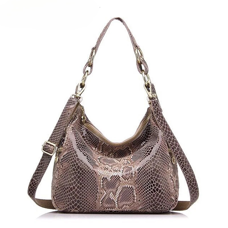 100% Real Lady Snake Bags Shiny Serpentine Emed Genuine Leather Handbags For Women Genuine Leather Serpentine BagVoyage