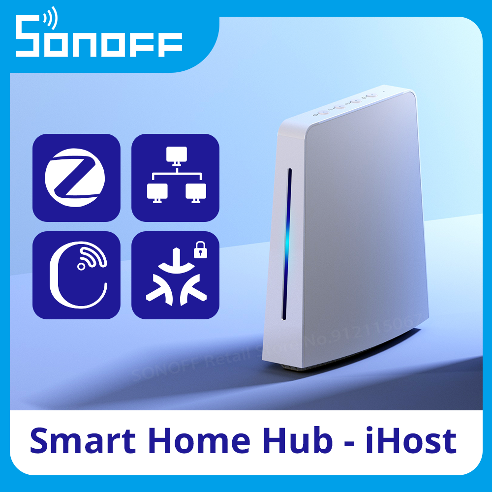 SONOFF iHost Smart Home Hub AIBridge 2GB/4GB Central Control Zigbee Gateway Local Data Storage Open API Power by eWeLink CUBE