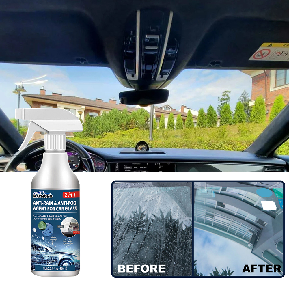 Anti Fog Rain Repellent Spray For Car Glass Car Windshield Rearview Mirror Rainproof Antifog Coating Agent Long Lasting Spray