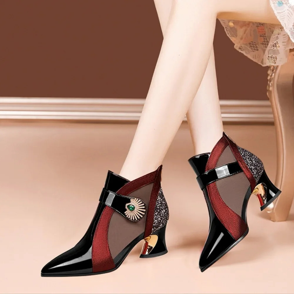 Womens high heels sandals 2024 summer pointed high heels for women er sandals womens platform shoes sexy party sandals 241111