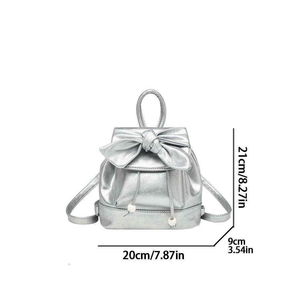 2024 New fashion new school travel small backpack niche design senior bow bag