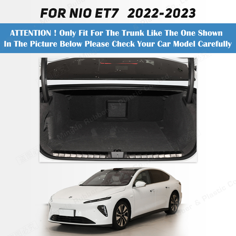 Auto Full Coverage Trunk Mat For NIO ET7 2022 2023 Anti-Dirty Leather Car Boot Cover Pad Interior Protector Accessories 9dbdc