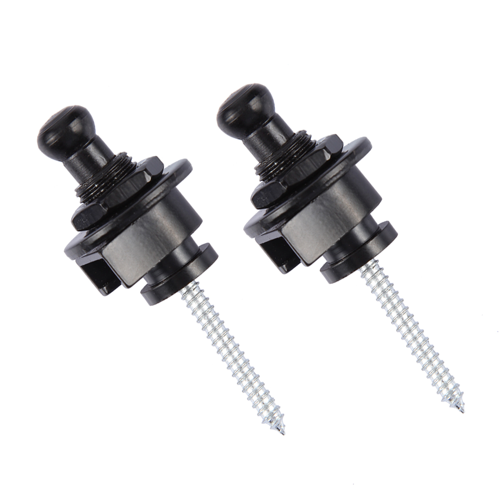 Straplock 2pcs Electric Guitar Electroplated Alloy Bass Safety Straplocks Non-slip Replacement Durable Musical Instrument Parts smile