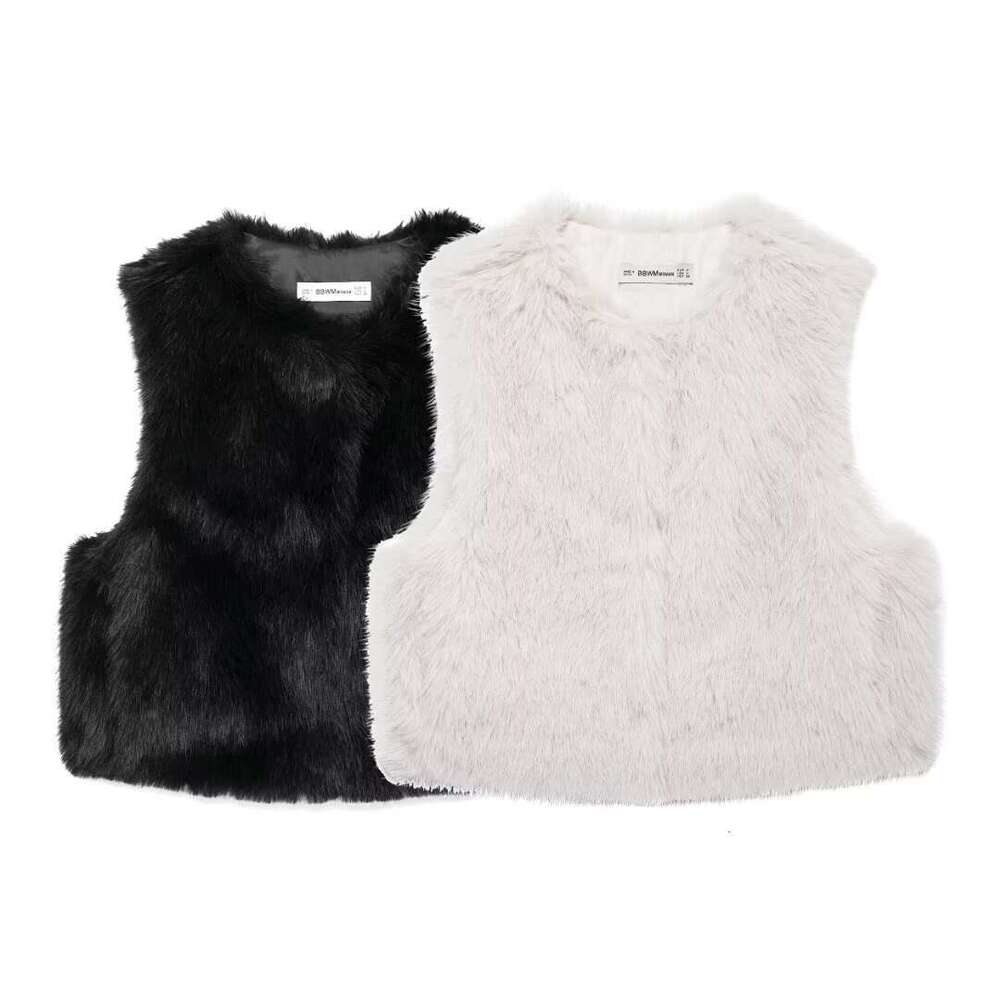 shanshi fur coat women Wind faux effect vest imitation mink fur coat loose and slimming versatile socialite temperament