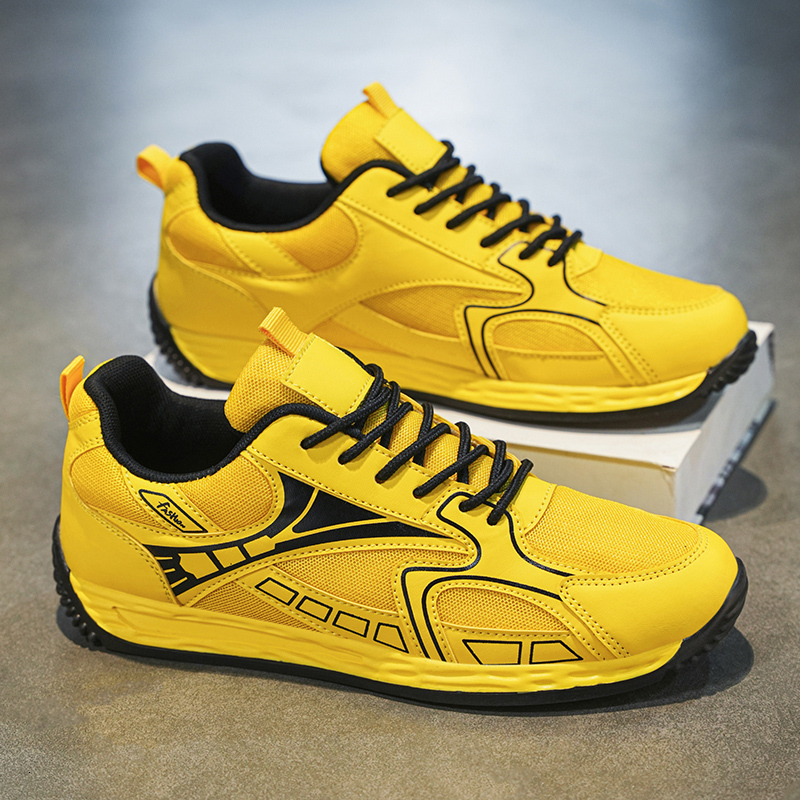 Mesh Men's Breathable Skate Sneakers - Comfortable Lace-Up Tennis Hot Shoes For 2024 - LaceUp