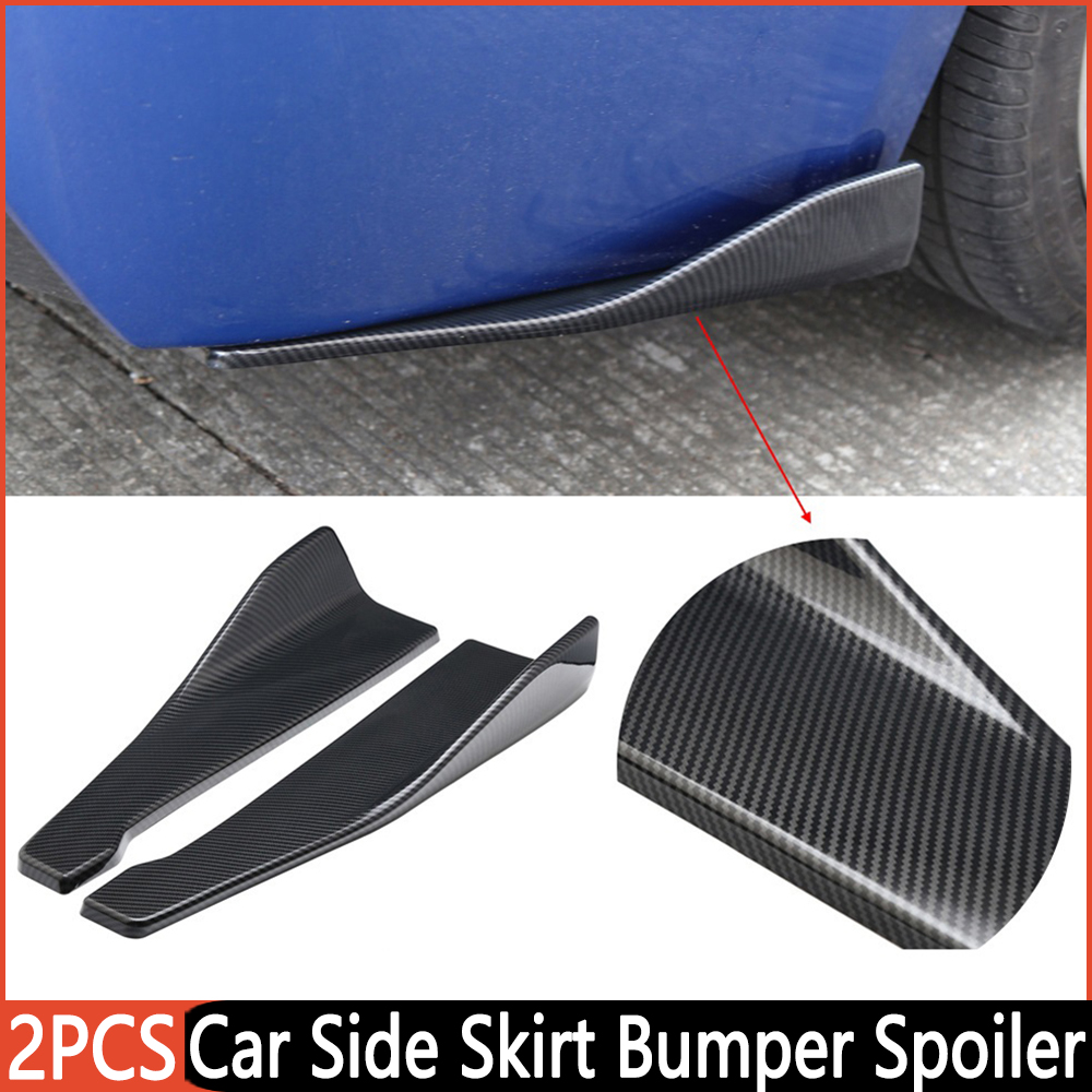 Universal Car Side Skirt Spoiler 48CM Length Splitter Rear Bumper Diffuser Canard Protector Exterior Decoration