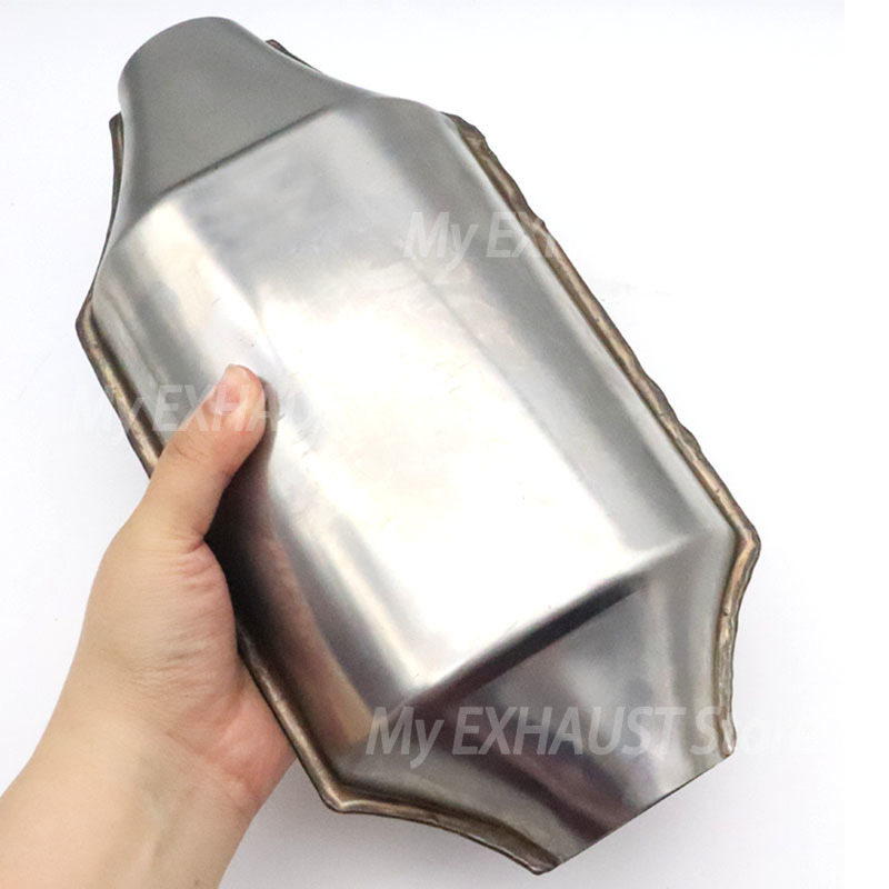 2pcs 2in/5.08cm Universal Catalytic Converter Flow Sports 400 Cells High Performance Engine Accessories