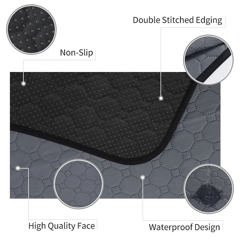 Reusable Pet Pee Pad Washable Puppy Mat Waterproof Dogs Cats Diaper Dog Training Mat Car Seat Cover Travel Mascotas for Dog