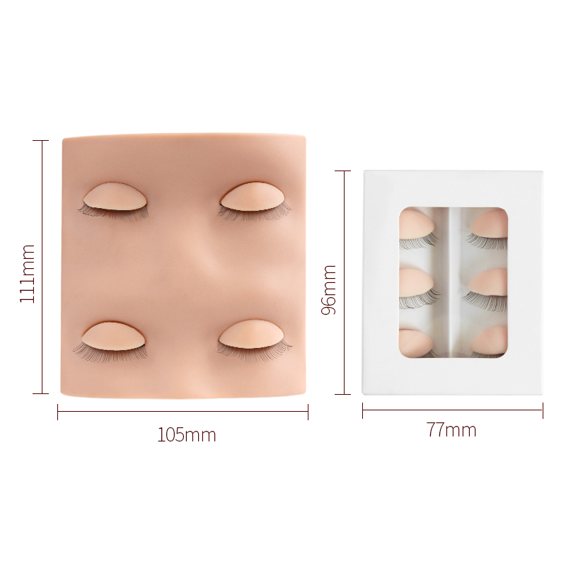 H&L Since 1990 Eyelashes Extensions Silicone Gel High Quality Replaceable Eyes Mannequin Head Makeup Tools