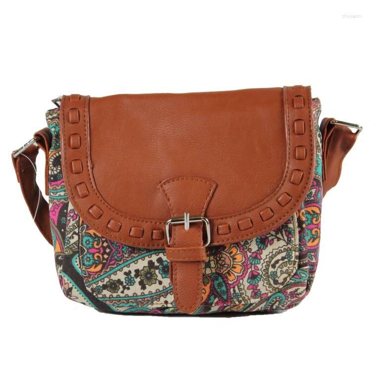Shopping Bags Autumn And Winter European American Retro Style ral Cloth Women's Shoulder Bag Canvas Animal Pattern Casual Small Foreign zhanyishe