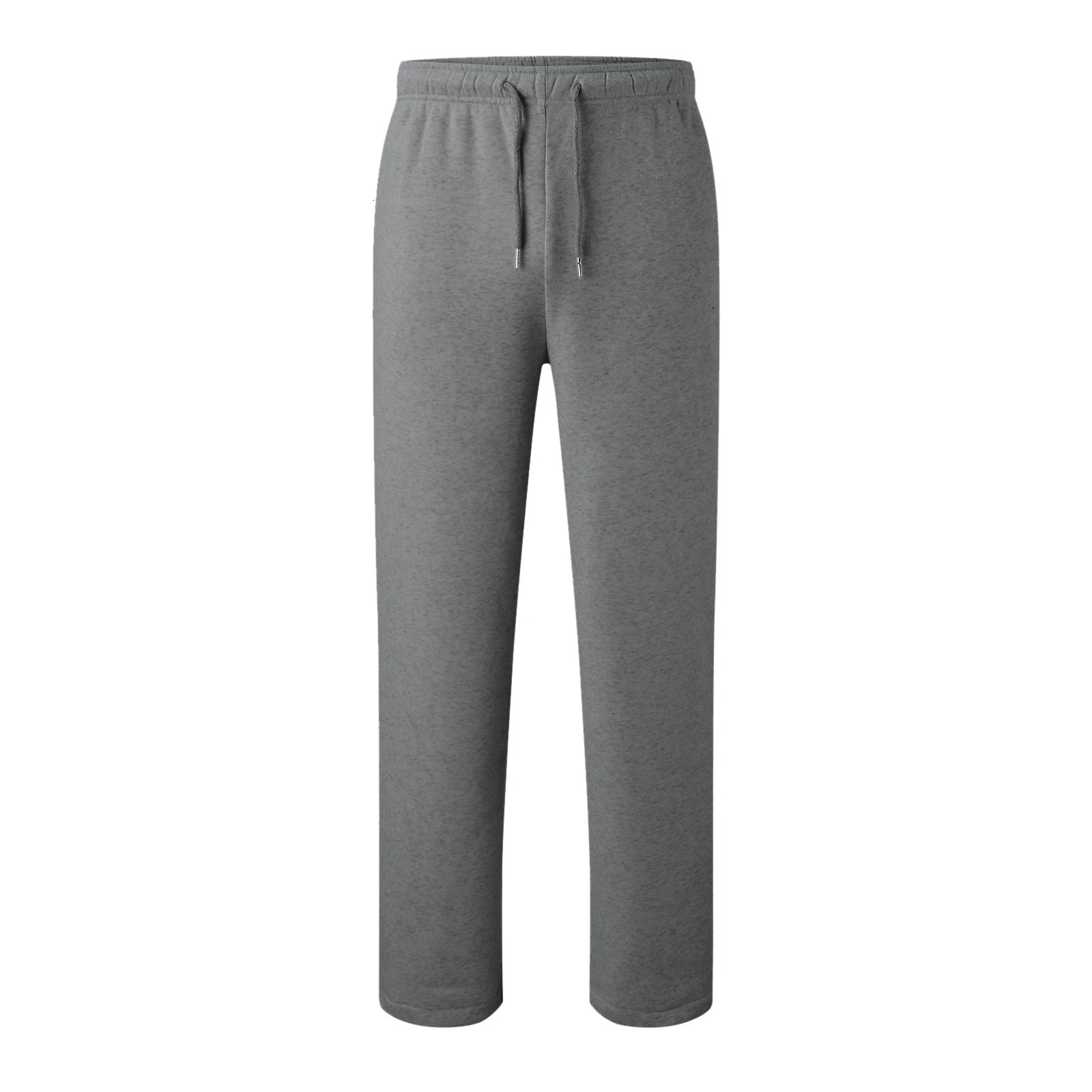 Baggy Sweatpants For Men Elastic Waist Drawstring Grey Pants Sport Casual Trousers With Pockets Gym Fitness Joggy Plus Size 241112