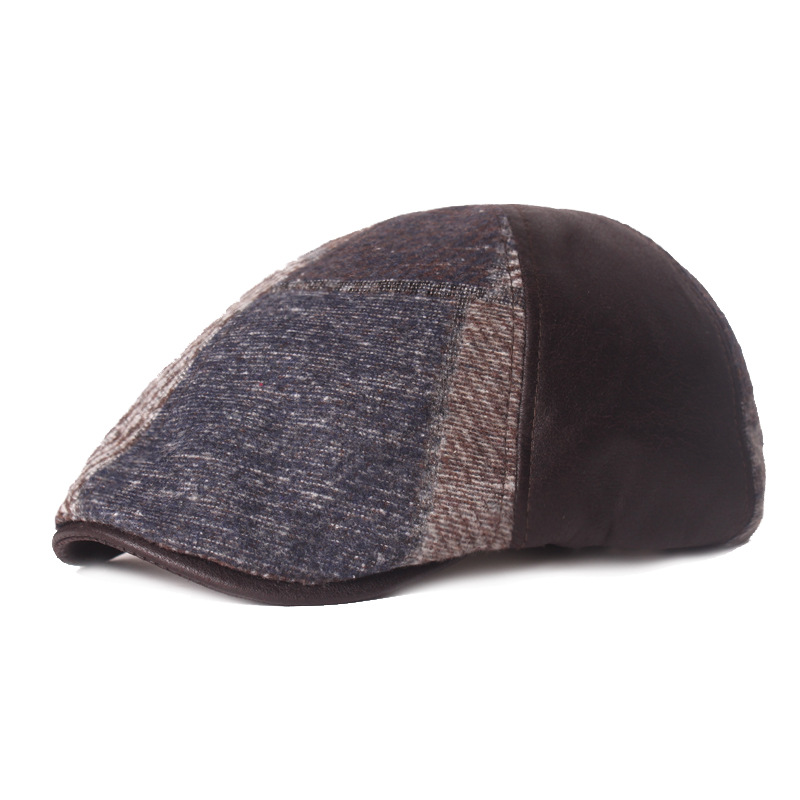 Woolen Felt Beret British Retro Peaked Cap Autumn Winter Men Women Flat Newsboy Caps Painters Hat Hip Hop Berets Gorras 8f213