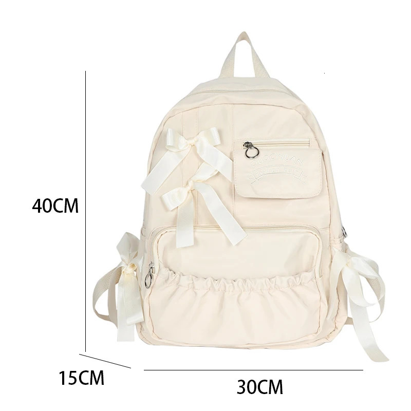 Kawaii Cute Bow School Backpack for Teenage Travel Bag Harajuku Y2K Laptop Backpack 241111