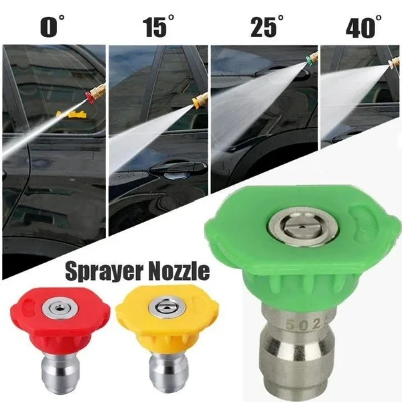 Car High Pressure Gun Cleaner Soap Foam Sprayer Nozzles Quick ReleaseTip Fitting 0 15 25 40 Degree Water Jet Washing Tools