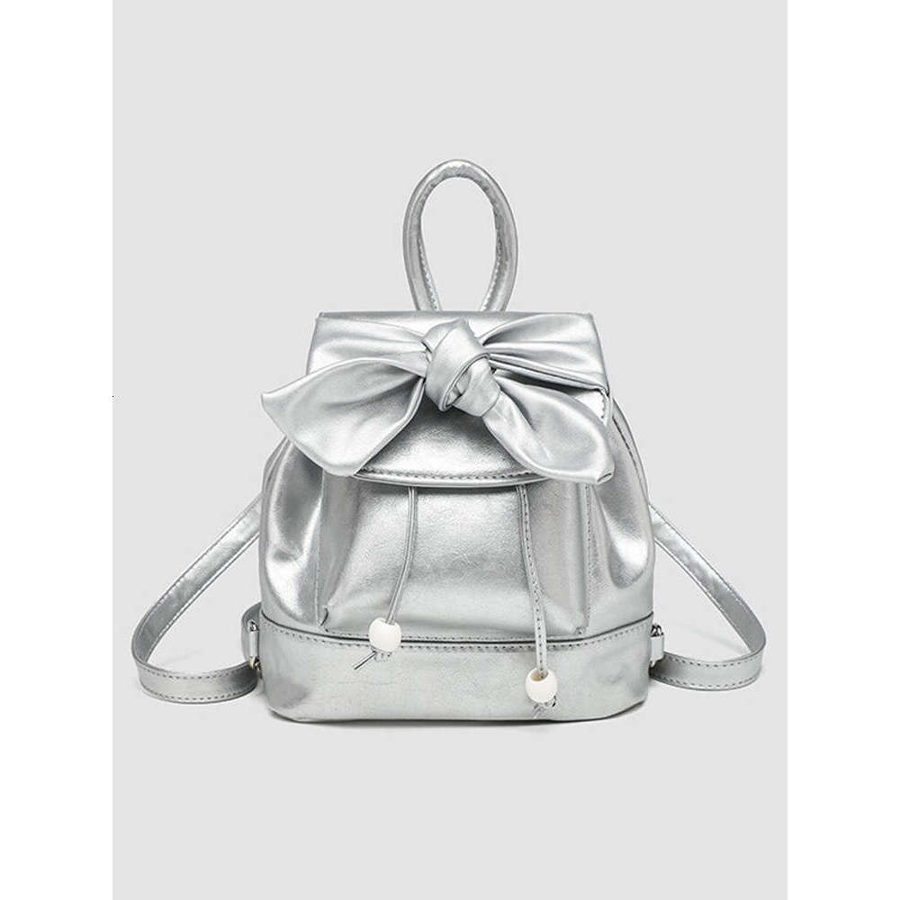 2024 New fashion new school travel small backpack niche design senior bow bag
