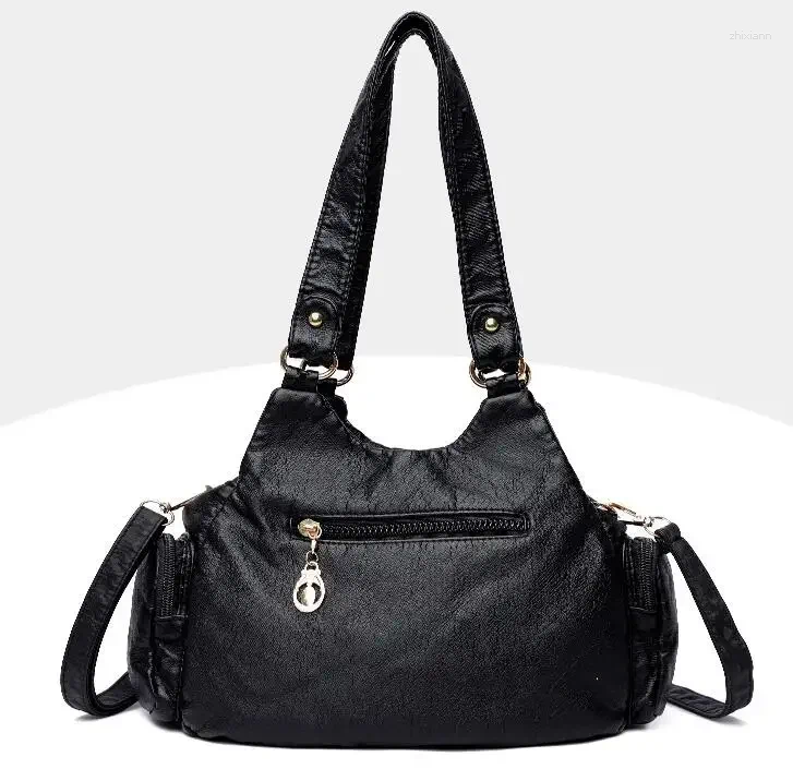 2025 NEW 2025 NEW Drawstring Multi Pocket Soft Sheepskin Shoulder Bags For Women Large Capacity Shopping Crossbody Hobo European Tote Handbag zhanyish