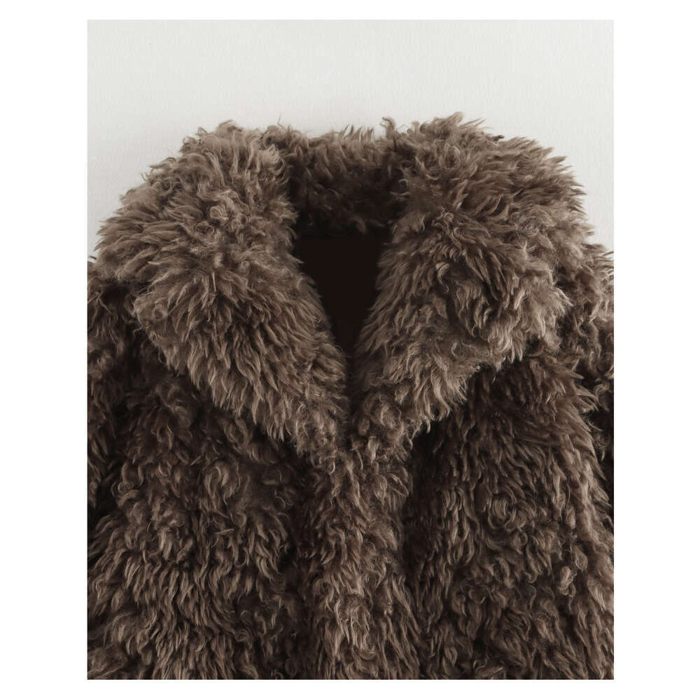 shanshi fur coat women Winter New Women's Clothing Artificial Fur Effect Short Coat for Women