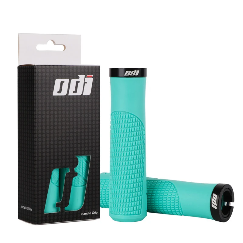 1 Pair ODI Mountain Bike Handlebar Grip Soft Rubber MTB Grips Anti-skid Comfortable Lockable Bicycle Grips Ultralight Bike Parts