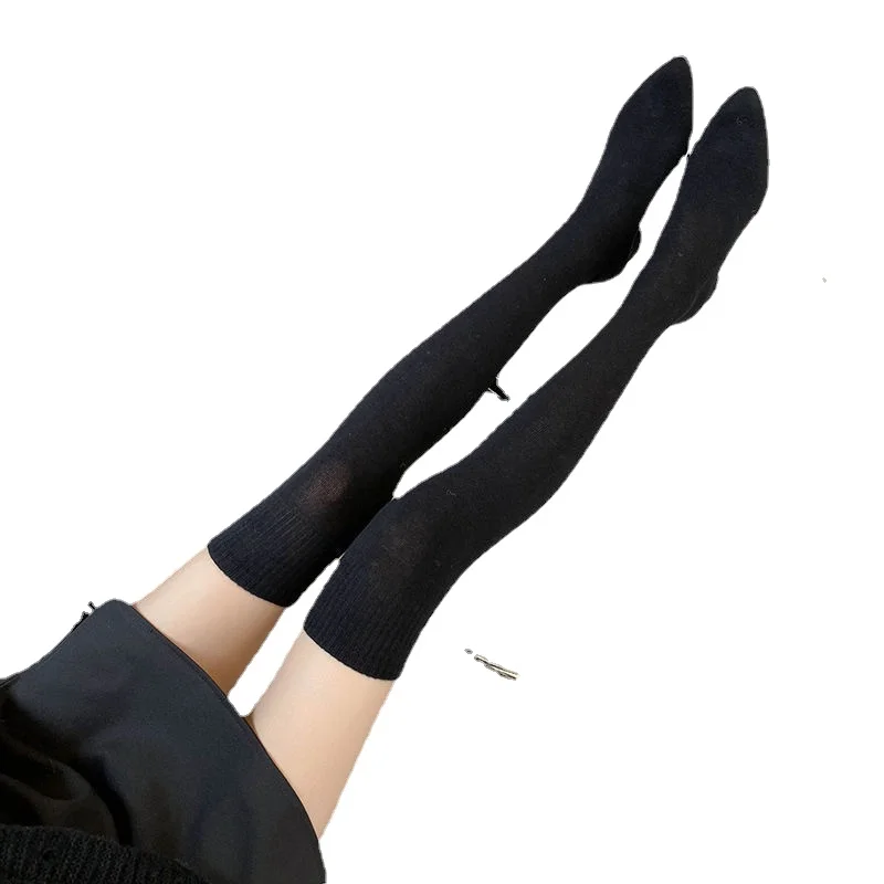 Thigh High Boots Shoes Sock Women's Over-the-knee Elegant Woman Sexy Tights Chunky Heels 2022 Autumn Winter Knitting Long boot