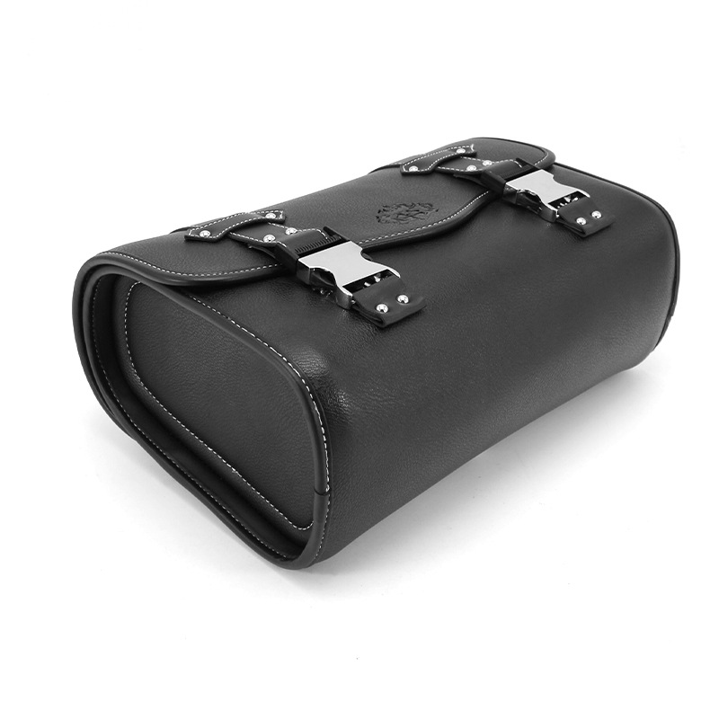 Saddlebag Side Retro PU Motorcycle Tool Bag Harley Sportster XL883 XL1200 Touring Honda For W400 W650