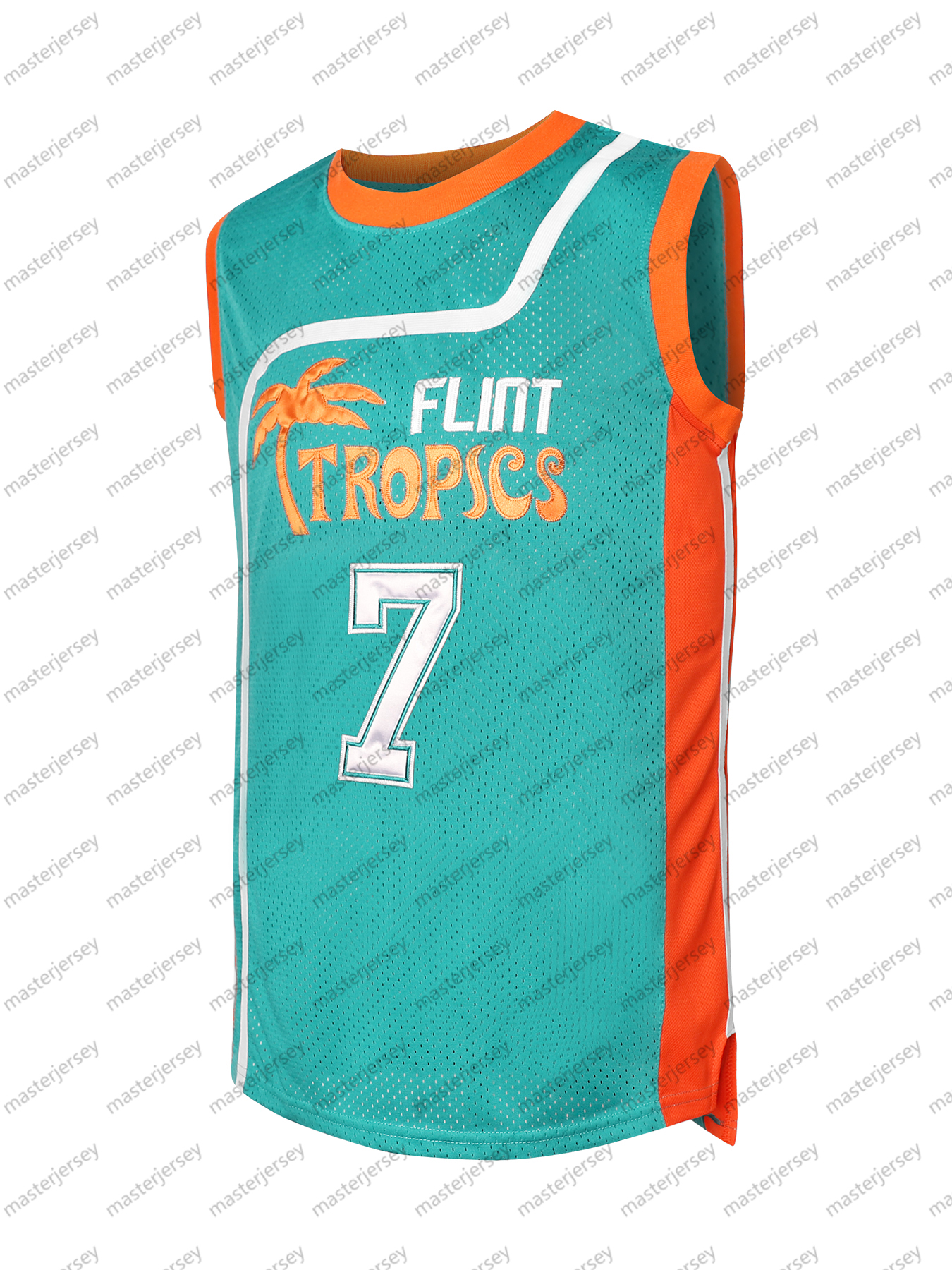 #7 COFFEE BLACK Men's Basketball Jersey Sweatshirt - Embroidered Movie Mesh Letters & Numbers, Crew Neck Sleeveless Training Vest, Loose Fit Athl