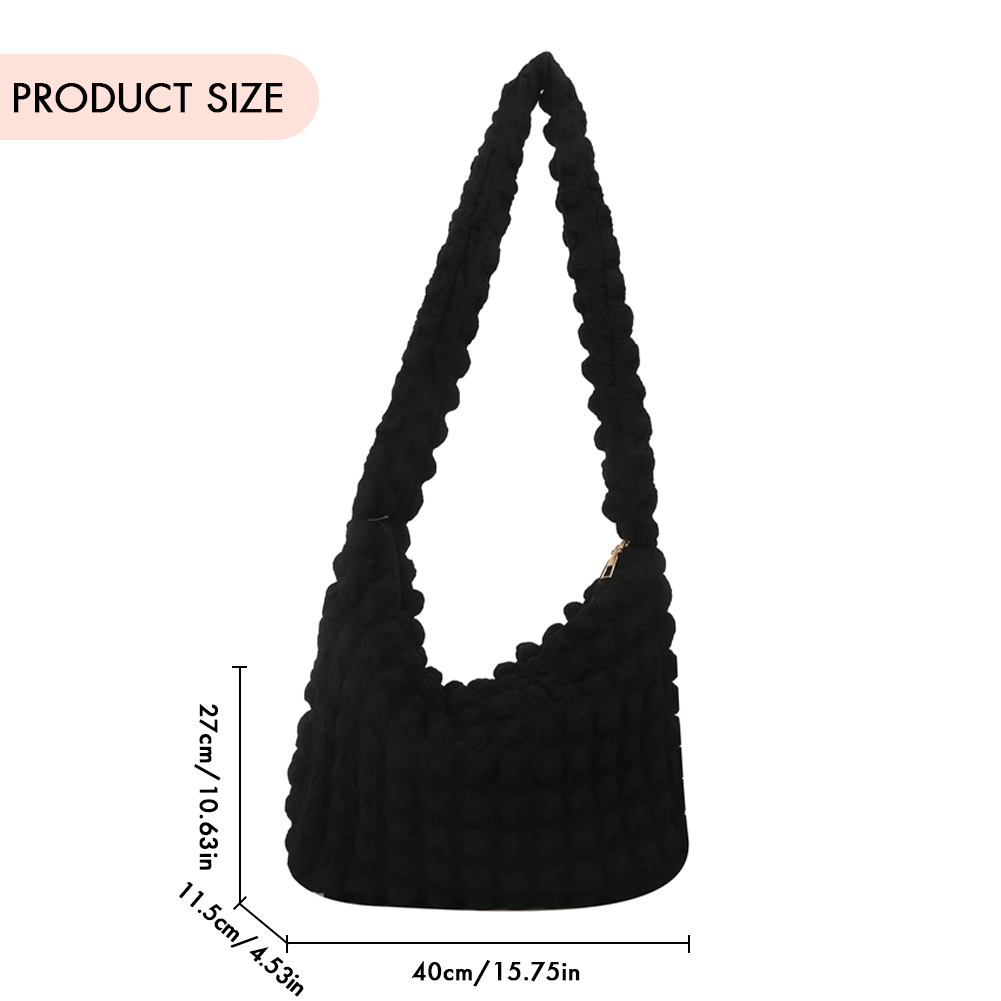 Women Cloud Diamond Fold Tote Bag Summer Large Capacity Fashion Female Underarm Bag Girl Shoulder Bag Bubble Crossbody Bag Bolsa