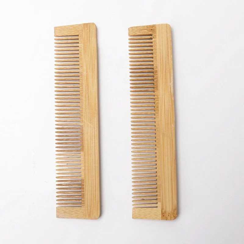 Barberia wooden comb bamboo massage hair comb natural anti-static brush hair care hair salon styling tools and accessories W241112